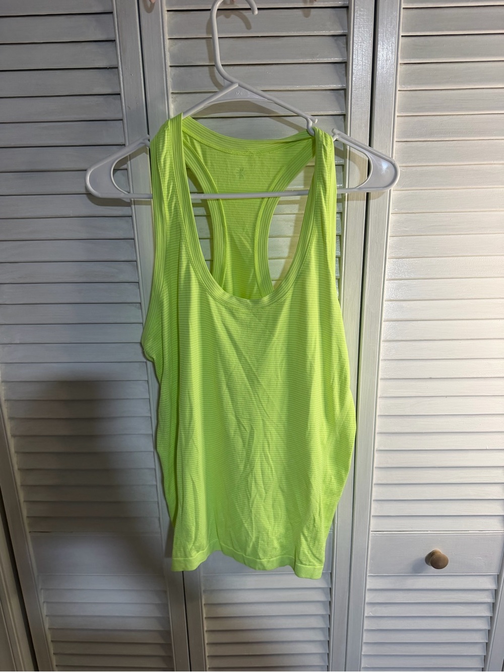 Athleta Neon Lime Racerback Performance Tank